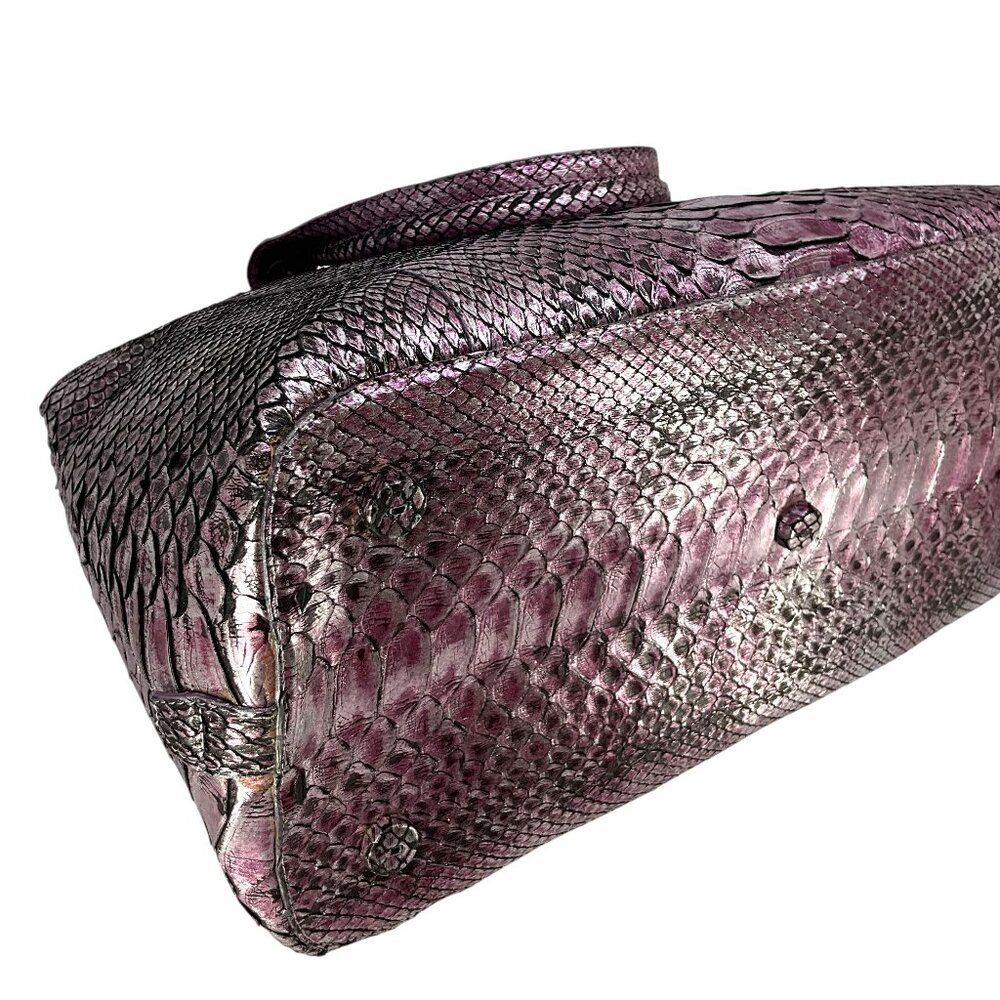 Nancy Gonzalez Medium Python Top Handle Bag - image 6